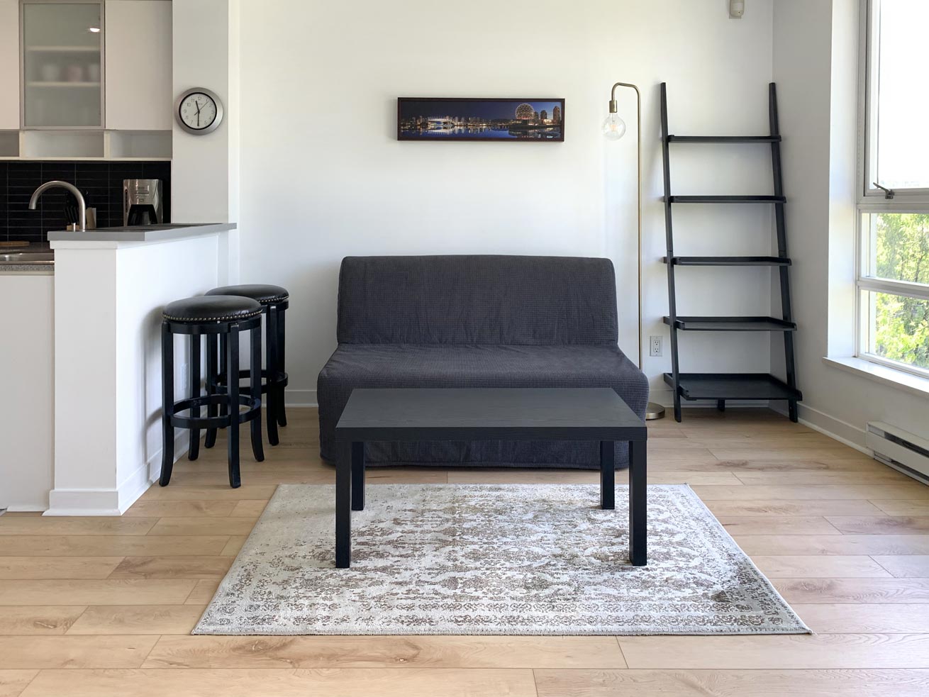 Yaletown apartment rentals max studio den living room