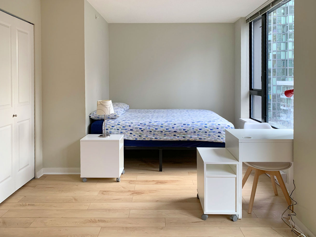 Oscar studio 1 sleeping area Vancouver condo rentals oscar studio sleeping area